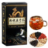 Kidney Tea Formula Ginseng Six Treasure Tea, 20PCS Men's Tea Eight Treasure Tea, Chinese Herbal Tea Bag for Men