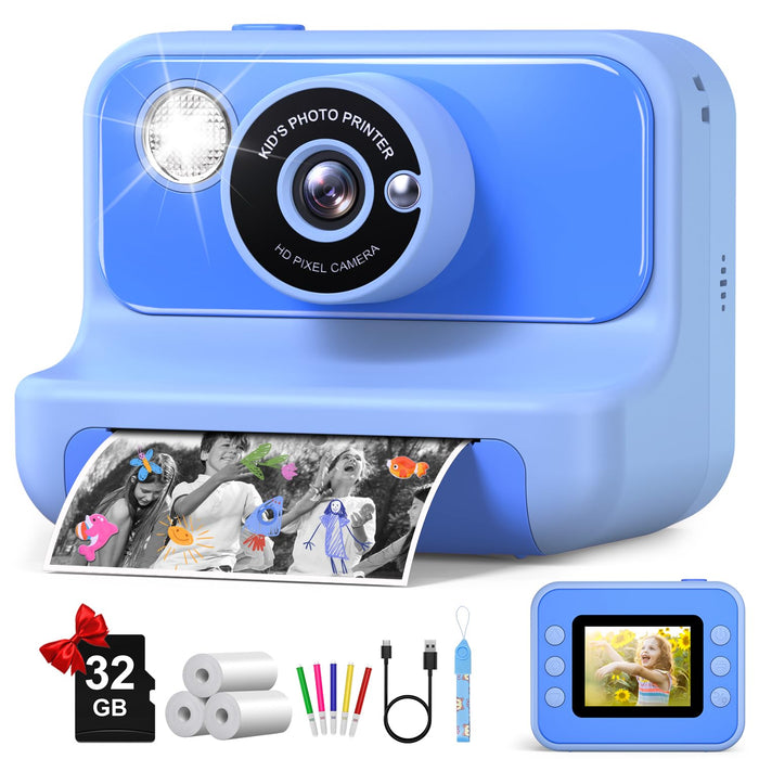 Kids Camera Instant Print, Christmas Birthday Gifts for Girls and Boys