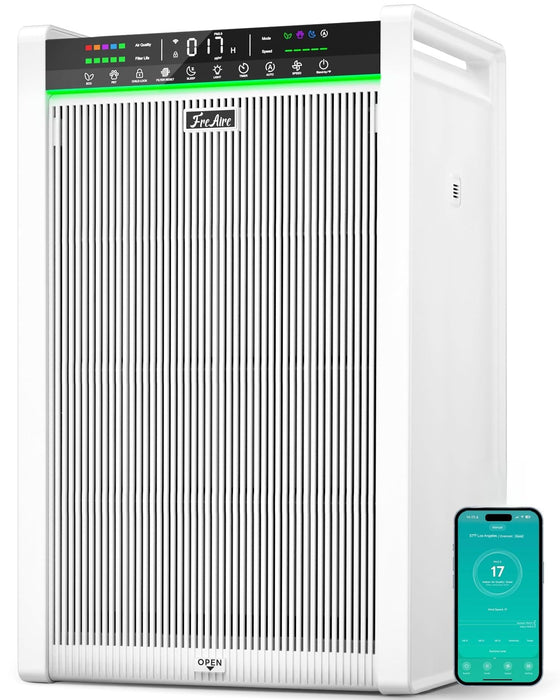 FreAire Air Purifiers for Home Large Room Up to 3850 Ft², HAP611WF, White