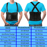 PAZAPO Back Brace Men and Women - Lower Lumbar Support for Heavy Lifting - Lower Back Support Belt with Removable Suspenders-Adjustable Back Belt for Workout, Back Pain Relief, M/L(30-37 Inches)