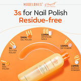 Modelones Nail Polish Remover PleaSCENET Ultra-Powerful Acetone Gel Nail Polish Remover Enriched with Jojoba Oil Nails Removes for Nail Glue Acrylic Dip Powder Nails Remover for Home Salon(8 FL.Oz.)