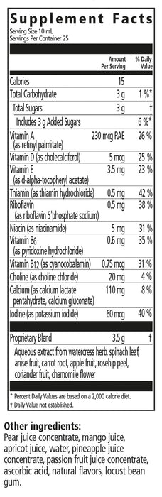 Floradix, Kinder Love Vegan Gluten-Free Children's Liquid Multivitamin for Healthy Development, 8.5 Fl Oz