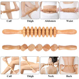 Komogir Wood Therapy Massage Tools 5-in-1 Lymphatic Drainage Massager Maderoterapia Kit Wooden Massager Body Sculpting Tools for Muscle Pain Relief, Anti-Cellulite, Body Contouring and Shaping