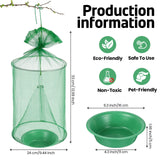 Qualirey 18 Pcs Ranch Fly Trap Outdoors Stable Fly Trap Reusable Horse Fly Traps Outdoor Hanging Pest Fly Trap Fly Catcher Cage with Pots Flay for Farm Orchard Restaurants