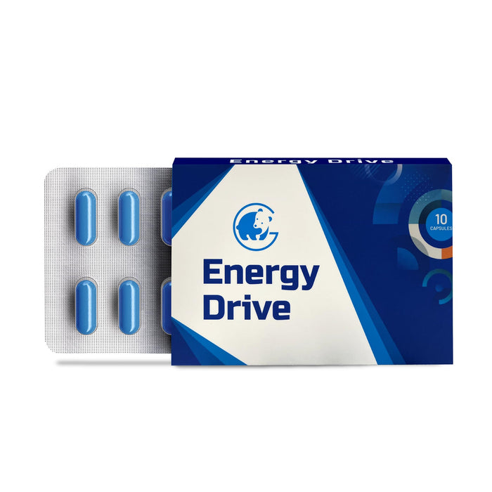 Energy Drive, Endurance and Energy Support for Sports Nutrition (10 Count)