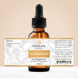 Vitality Extracts Frankincense Essential Oil - 30ml, Boswellia Serrata, Aromatherapy, Skin Care, Natural Calm, Stress Relief, Yoga, Comfort