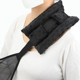 HapiPoppy Strap Cushions Pillow for Arm Sling Neck Pad Shoulder Brace Carry Pillows Elbow Wrist Injury Cast Rotator Cuff Replacemet Surgery Support Padding Women Men Kids Black