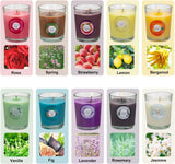 20 Pack Strong Scented Candles Gift Set with 10 Fragrances for Home and Women, Aromatherapy Soy Wax Glass Jar Candle