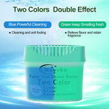 Msvvko Toilet Bowl Cleaners Bottle, Two Colors Toilet Cleaner Tablets, Automatic Toilet Tank Cleaning Deodorization & Descaling Bathroom Cleaning Supplies Septic Safe-6 Bottle 55oz, Blue