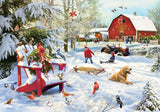 The Farm at Christmas Advent Calendar (Countdown to Christmas) with Holiday Pictures by Vermont Christmas Company