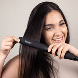 L'ANGE HAIR Le Ceramique 1-Pass Flat Iron Hair Straightener | Fast Heating Ceramic Flat Iron | Best Hot Tools Hair Straightening Iron to Lock in Moisture & Shine | Professional Hair Iron (Black)