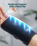 Tintol 2 Pack Wrist Brace for Carpal Tunnel Relief Night Moderate Support Splint for Typing Sleeping with a Metal Bar, Hand Brace Fit Right Left Hand for Tendonitis, Sprain, Arthritis, RSI