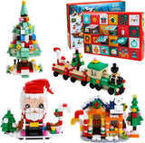 Christmas Advent Calendar 2023 Kids 6 in 1 Building Blocks 24 Days Countdown Calendars Gifts for Boys and Girls Christmas Building Toys Party Favors