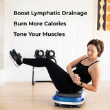 LifePro Vibration Plate Exercise Machine - Whole Body Workout Vibration Fitness Platform w/ Loop Bands - Home Training Equipment - Remote, Balance Straps, Videos & Manual