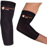 Copper Joe 2 Pack Recovery Elbow Compression Sleeve - Ultimate Copper Relief Elbow Brace for Arthritis, Golfers or Tennis Elbow and Tendonitis. Elbow Support Arm Sleeves For Men and Women (2X-Large)