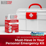 BleedStop™ First Aid Powder for Blood Clotting, Trauma Kit, Blood Thinner Patients, Camping Safety, and Survival Equipment for Moderate to Severe Bleeding Wounds or Nosebleeds 5 Pack 15g