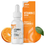 All Natural Advice Vitamin C Serum For Face, 30ml / 1oz with 20% Vitamin C, Hyaluronic Acid, Aloe, MSM, Vitamin E, & Organic Botanicals Solution, Support Skin Brightening with Vitamin C Face Serum