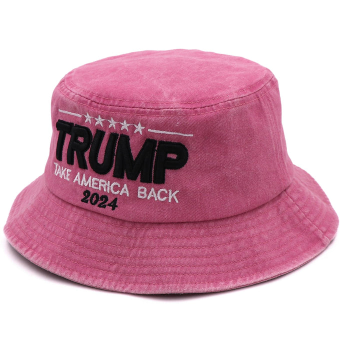 Trump 2024 MAGA Bucket Hats for Men Women,Donald Trump Bucket Hat Make America Great Again Baseball Caps 3D Embroidery MAGA Trump Hat