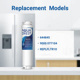 AQUA CREST 644845 Refrigerator Water Filter Replacement for Bosch Ultra Clarity 9000077104, 9000194412, 644845, B26FT70SNS, B22CS80SNS, B22CS50SNS, Haier 0060820860, Miele KWF1000, 3 Filters