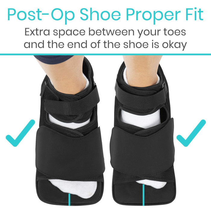 Vive Offloading Post-Op Shoe - Forefront Wedge Boot for Broken Toe Injury - Non Weight Bearing Medical Recovery for Foot Surgery, Hammer Toes, Bunion, Feet, Orthopedic (Men 9.5-11.5, Women 10.5-12)