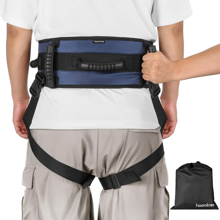 Gait Belt with Leg Loops & 5 Handles,Transfer Belt with Leg Straps,Gait Belts Transfer Belts for Seniors,Medical Nursing Gait Belt for Elderly,Patient,Pediatric,Handicap