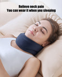 BLABOK Neck Brace for Sleeping - Cervical Collar Relief Neck Pain and Neck Support Soft Foam Wraps Keep Vertebrae Stable for Relief of Cervical Spine Pressure for Women & Men Blue(15.8-18.1 inch)