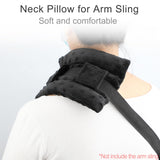 HapiPoppy Strap Cushions Pillow for Arm Sling Neck Pad Shoulder Brace Carry Pillows Elbow Wrist Injury Cast Rotator Cuff Replacemet Surgery Support Padding Women Men Kids Black