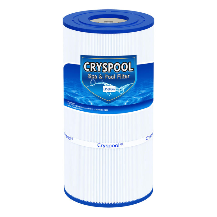 Cryspool® 08045 Filter Compatible with CX760RE, C751, Clearwater II 75, Pro Clean 75, PA76, C-8411, FC-1255, 75 Sq. Ft Pool Filter Cartridge, 1 Pack