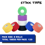 STIKK Athletic Tape - 8pk Multi Color Athletic Tape - 1.5'' x 15 yards - Athletic Tape for Stabilizing, Supporting Muscles and Joints - Athletic Training Supplies to Safeguard Against Sports Injuries