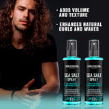 Viking Revolution Sea Salt Spray for Hair Men - Hair Texturizing Spray with Kelp, Aloe Vera & Red Algae Extract - Surf Spray to Add Volume and Texture- Sea Salt Spray for Men Beach Hair Spray (2 pack)