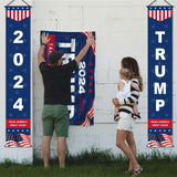 Trump 2024 Flag 3x5Ft Trump Flags with MAGA Large Hanging Banners Heavy Duty Polyester Outdoor Porch Set Vivid Color Donald Trump Sign for Garden Yard Wall