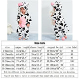 Baby Cow Costumes Unisex Toddler Outfit Halloween Dress Up Romper 30-36 Months