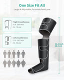 Medcursor Air Compression Leg Massager Leg Massager for Circulation and Pain Relief, 3-in-1 Full Leg Compression Massager, 6 Modes, 3 Intensities, 3 Vibration Functions, Gift for Mom, Dad