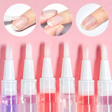 SULLMAR 28pcs Nail Cuticle Oil Pen Gel Nail Oil Pen Nail Nourishment Polish With Vitamins Moisturized Gel Nail Polish Repair Pen For Gel Nails Care