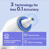 Ear Thermometer, Digital Ear Thermometer for Kids and Adults, High Accuracy Baby Thermometer with 1s Result, 3-Color Coded and 30 Memory Recall, Easy to Use, with 21 Disposable Probe Covers