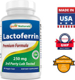 Best Naturals Lactoferrin 250 mg Veggie Capsule, Supports Healthy Immune Function - 60 Count