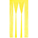 BRAVESHINE Foil Fringe Curtain Backdrop - 2 Pack Yellow Tinsel Photo Booth Backdrop Party Streamers for Birthdays, Christmas, Lemon, Smiley Kids' Party Decorations