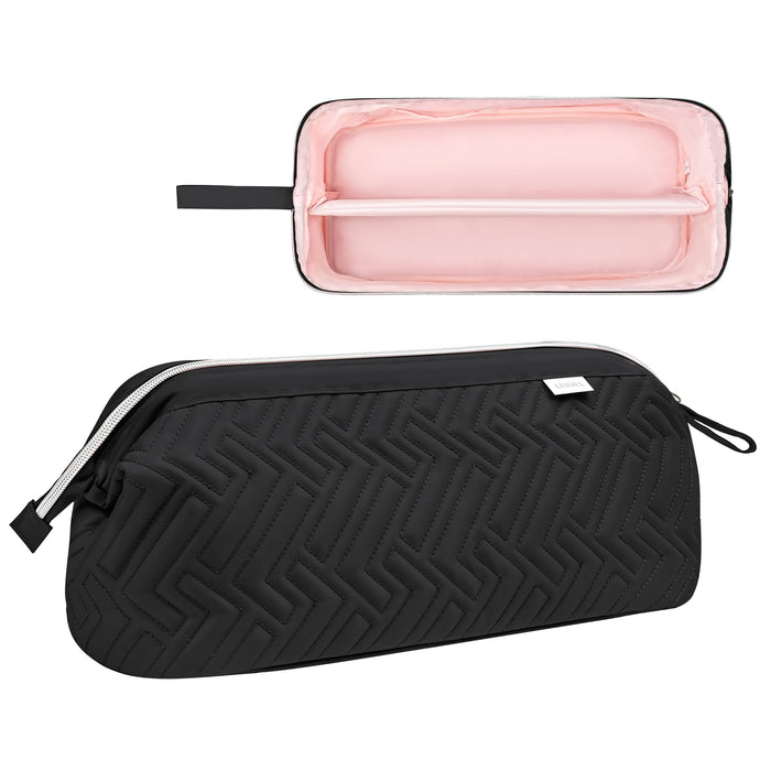 Leudes Hair Tools Travel Bag for Shark Flexstyle Carrying Case Portable Shark Hair Air Wrap Dryer Case Waterproof Dustproof Flat Curling Iron Travel Organizer (Black)