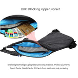 Anti Theft Travel Bags Daypack for Men Women, Slim Sling Bag Crossbody Chest Personal Pocket Bag