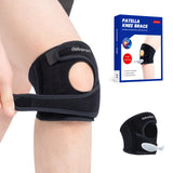 Galvaran Patellar Knee Brace Support Strap Knee Pain Relief Adjustable Knee Strap for Tendonitis, Arthritis, Jumpers, Tennis Running Injury Recovery (Medium)