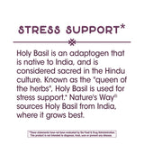 Nature's Way Premium Extract Holy Basil 450 mg per Serving 60 Vcaps