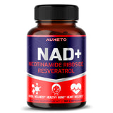 NAD+ Supplement with Nicotinamide Riboside NR, Resveratrol, Quercetin - Cellular Energy & Repair, Vitality, Healthy Aging (90 Count (Pack of 1))