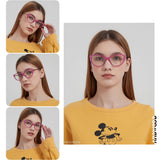 ANDWOOD Blue Light Blocking Glasses Women Bluelight Blocker Computer Cateye Clear Reading Cat Eye Eyeglasses Frame Purple