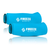 FreezeSleeve 2 Pack Ice & Heat Therapy Sleeve- Reusable, Flexible Gel Hot/Cold Pack, 360 Coverage for Knee, Elbow, Ankle, Wrist- Large, Turquoise