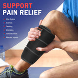 FEATOL Calf Brace, Adjustable Shin Splint Brace, Calf Compression Wraps For Women Men, Leg Braces Calf Support Middle M (14-16.5") 1PC, Pain Relief, Strain, Reduces Muscle Swelling, Tearing, Hiking