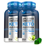 Herbtonics Keto Apple Cider Vinegar Gummies - Digestion & Detox Support - Sugar Free Keto BHB Advanced Formula for Metabolism Boost - Raw ACV with The Mother - 120 Apple Flavor Gummies (Pack 2)