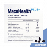 Macuhealth Plus+ Eye Vitamins Supplement for Adults - 90 Day Supply with Lutein, Zeaxanthin, and Meso-Zeaxanthin - Unflavored, Vitamin for Eyes