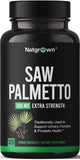 Natgrown Saw Palmetto Prostate Supplement for Men - DHT Blocker for Hair Growth and Decrease Frequent Urination - Vegan Capsules (120 Ct)