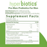 Hyperbiotics Pro Probiotics for Men | Time Release Tablets | Digestive Health, Immune System Support, Urinary, Prostate* | Shelf Stable | Vegan, Dairy & Gluten Free | 30 Count