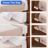 EUHAMS Queen Size Bed Wedge Pillow - Bed Gap Filler Mattress Wedge Headboard Pillow Close The Gap 0-7" Between Your Headboard and Mattress or Wall for Sleeping Backrest Pillow (60"x10"x6" White)